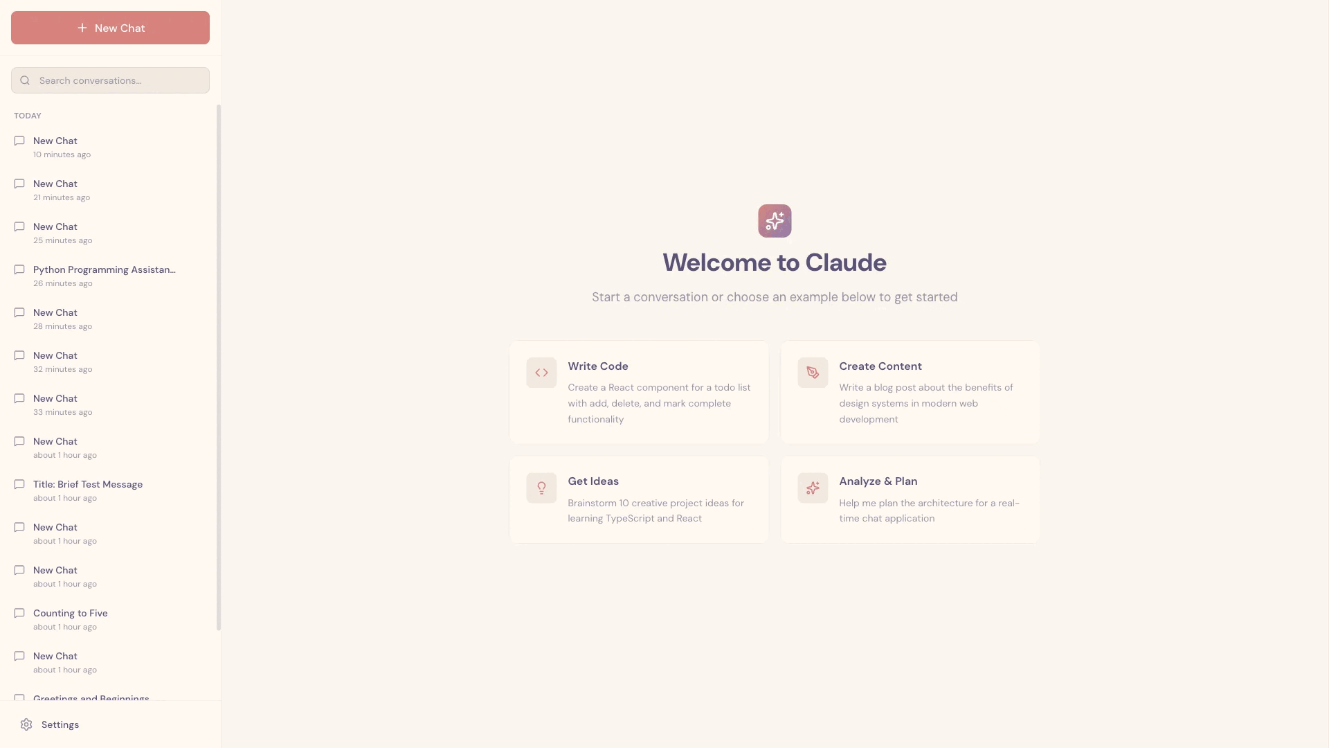 Claude 通过 Puppeteer MCP server 在测试 claude.ai 克隆版时截取的屏幕截图。